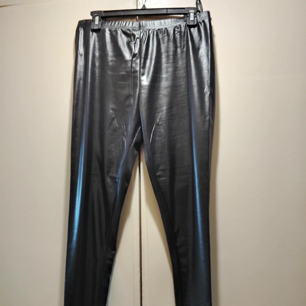 Black Faux Leather Leggings